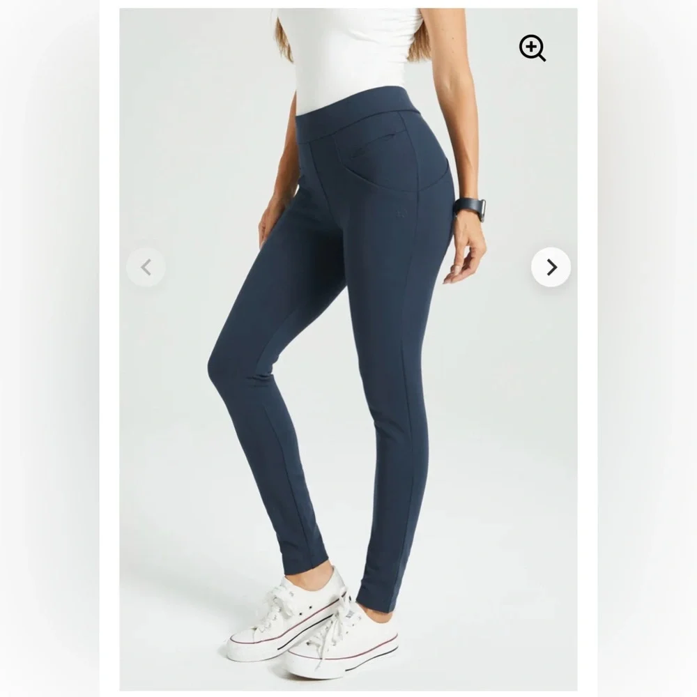 Betabrand XS & XSP Navy Journey Skinny Leg Pants Stretch Womens 25” & 27” Inseam - Picture 1 of 16